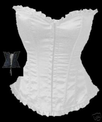 ON SALE!  Sexy over bust sexy corset dress women lace corset shaper lingerie white/black/red S/M/L/XL KC013