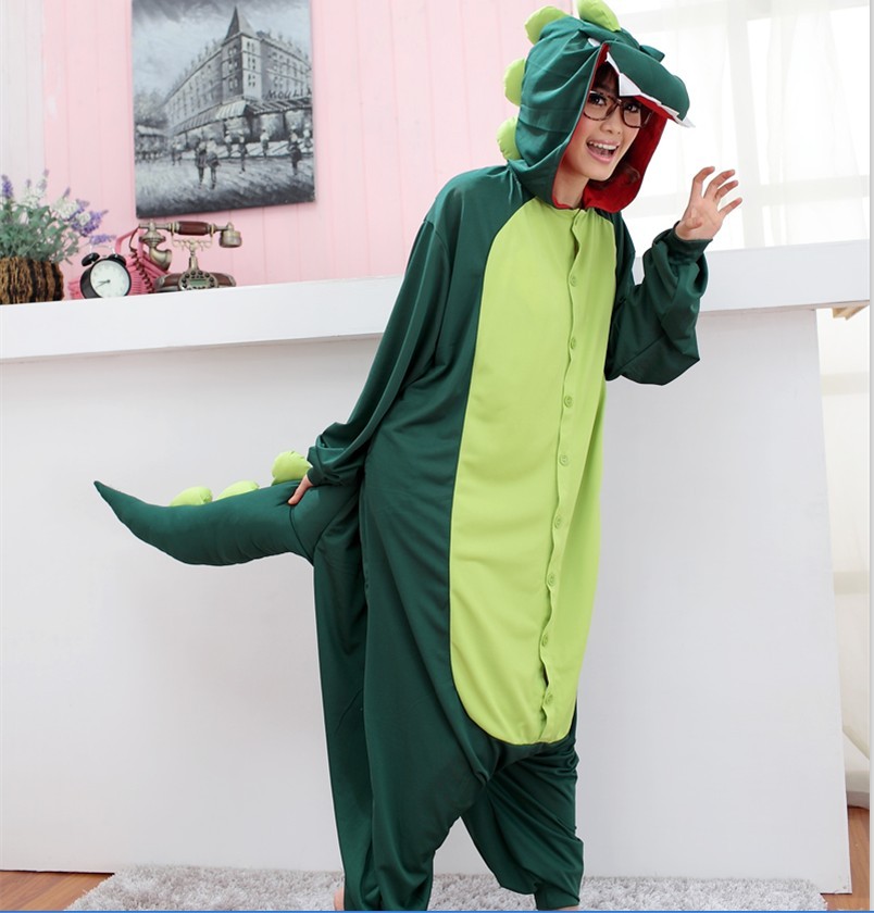 One piece cartoon sleepwear lovers male female long-sleeve set plus size lounge