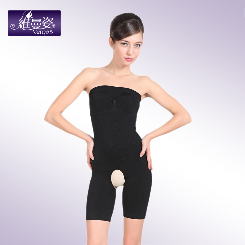 One piece shaper pants abdomen drawing fat burning tube top tube top tiebelt beauty care slimming clothes