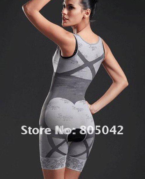 one-piece shapers ladie's body lift shaper gen bamboo charcoal slimming suits Pants slimming underwear 10pcs/lot