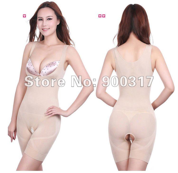 one-piece shapers Natural Bamboo Slimming Suit slimming underwear 10pcs/lot+free shipping