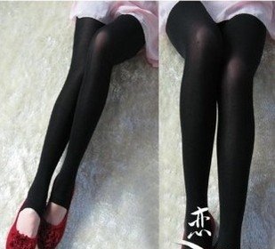 Opaque Tights Pantyhose Women Color Full Foot Stocking