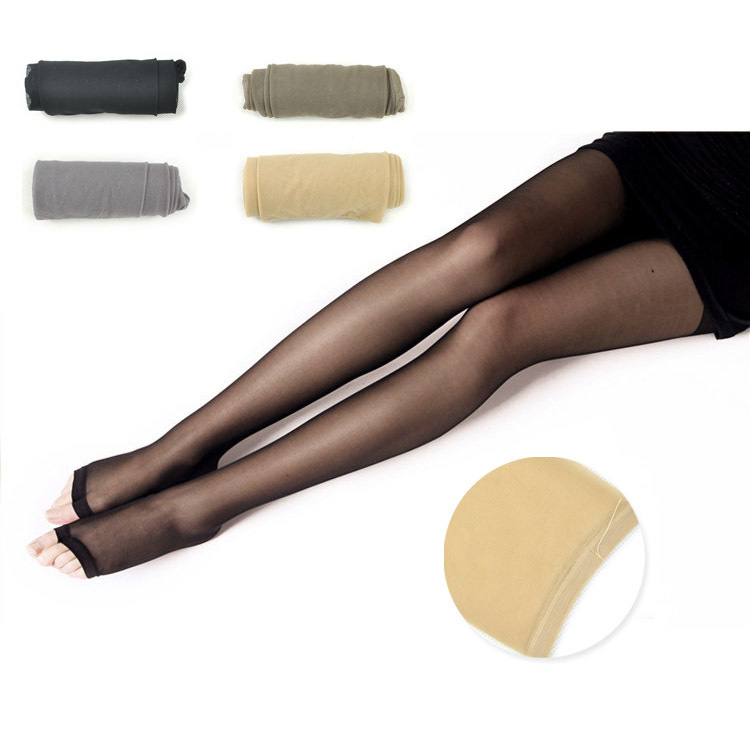 Open toe socks open toe socks pantyhose summer socks female stockings ultra-thin Core-spun Yarn single plus crotch