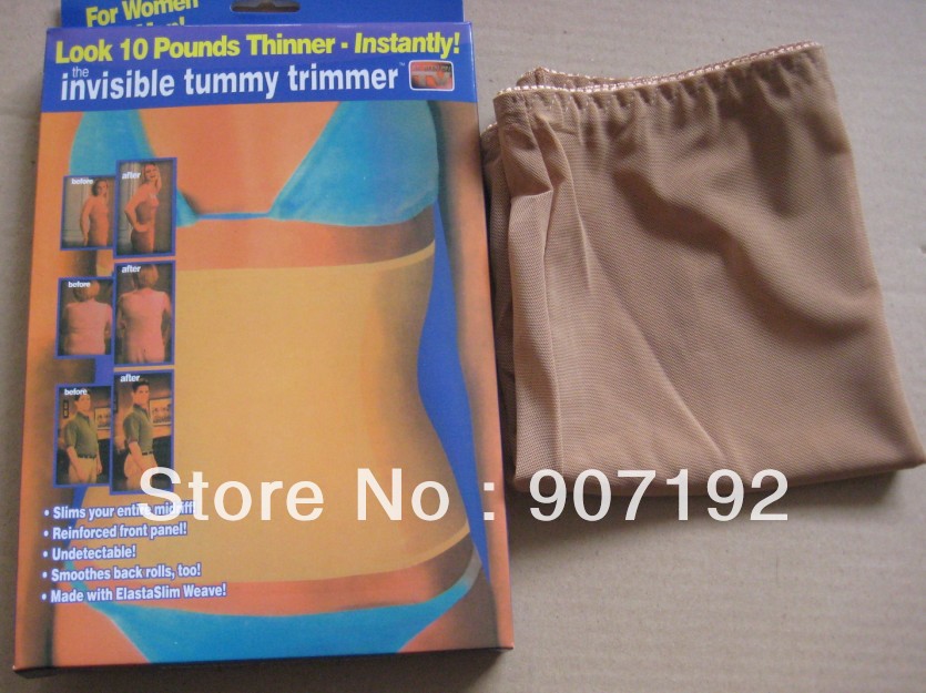 (OPP bag) Free shipping Slim Belt Waist Trimmer Nylon Tummy Body Shaper, 2pcs/lot