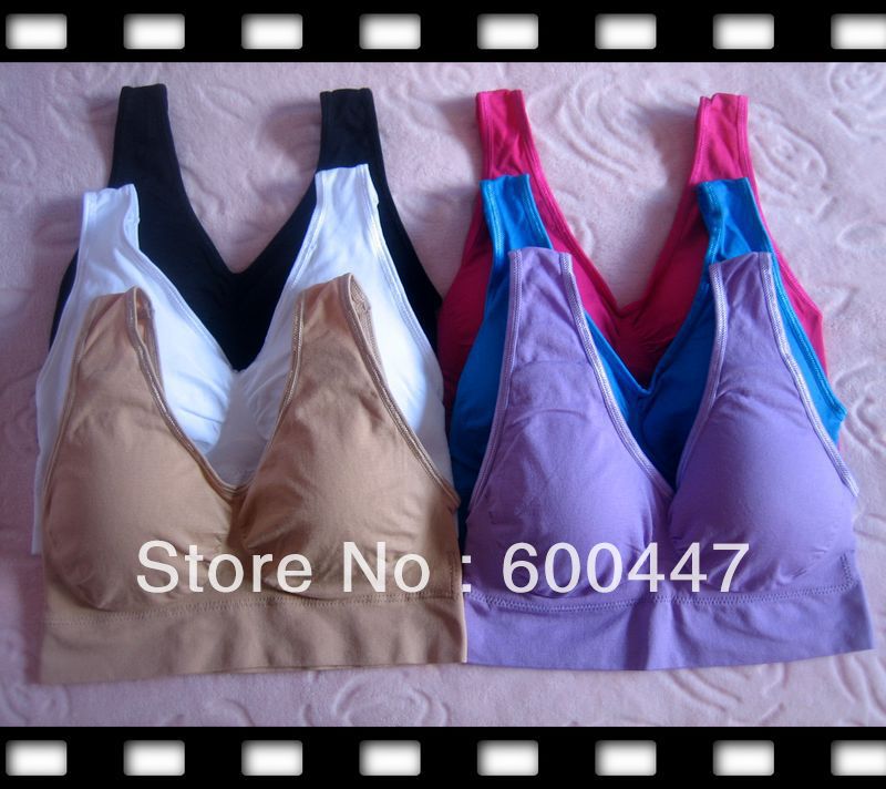 (opp bag)seamless bra with removable pad  30pcs(10sets)/lot