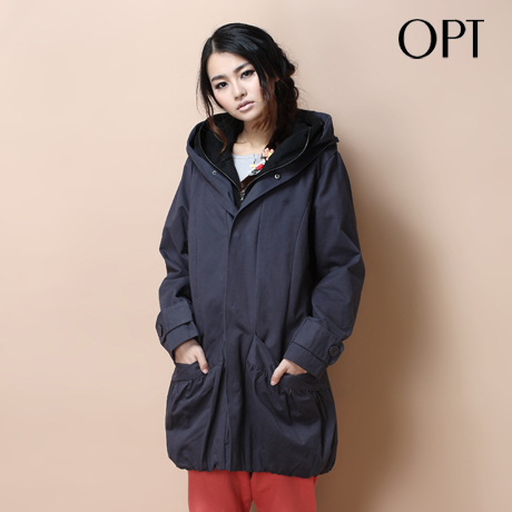 Opt 2012 casual hooded trench female y8228