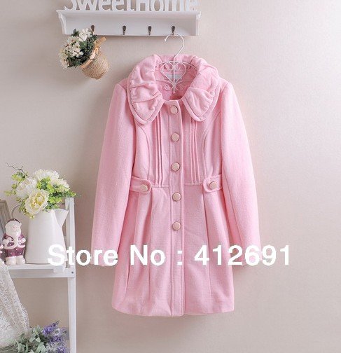 ORIS knitting XW-101 Newest Winter sweet Lady coat shoppe discount princess tweed coat winter coat FREE SHIPPING