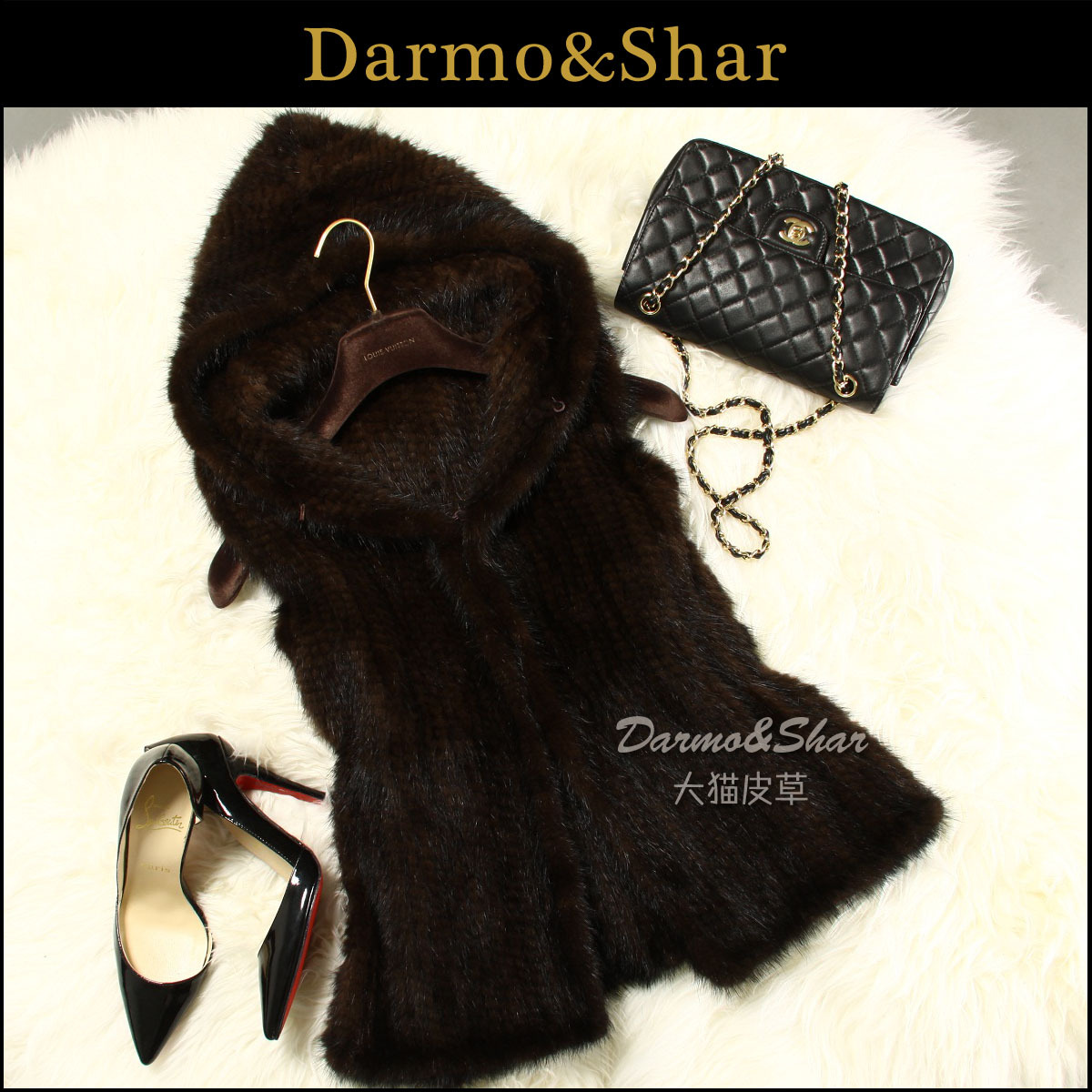 OTTO 2012 mink knitted vest short design vest mink vest fur free shipping