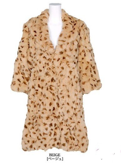 OUT STOCK Free Shipping EMS QD-019 100% Hand Make Leopard Genuine Rabbit0 Fur Winter Coats Outwear Jacket Customize Accept