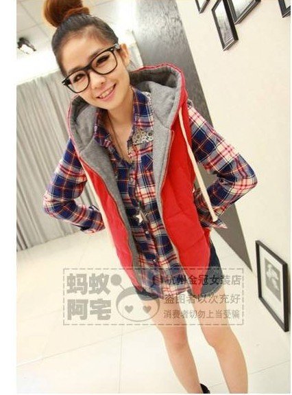 OUT STOCK OUT STOCK YF-011 2012 new autumn and winter clothing Hoodie Cotton Vest Jacket thicker  Vest Vest Outwear