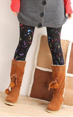 OUT STOCK PC-009 Fashion Warm bamboo Thicken Sexy Women Graffiti Printing Tights Free Shipping