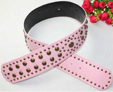 OUT STOCK YD-067 Fashion Classical Leather Metallic Stud Punk style Waist Belts  Free Shipping+Wholeslae 5pc/lot