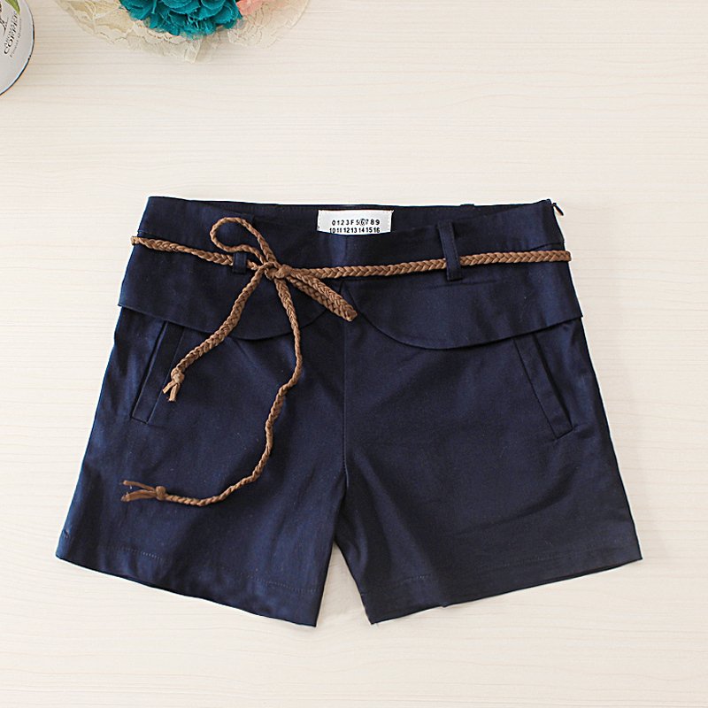 P & h 2012 spring solid color petals straight casual all-match shorts female k011