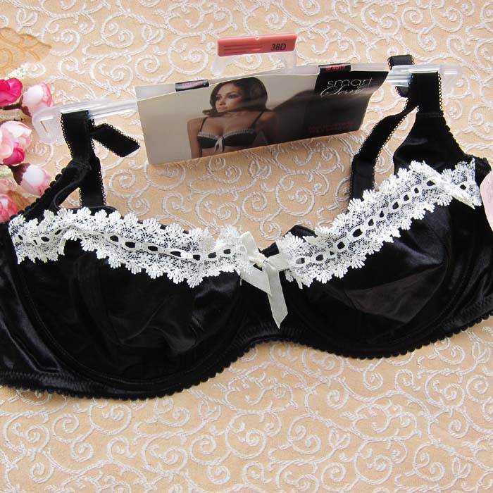 P1 smart black princess lace sexy ultra-thin underwear bra 90c