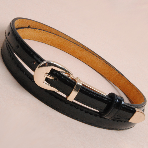 P1026 cowhide bottom genuine leather thin belt female candy color decoration fashion small strap 70g Free shipping