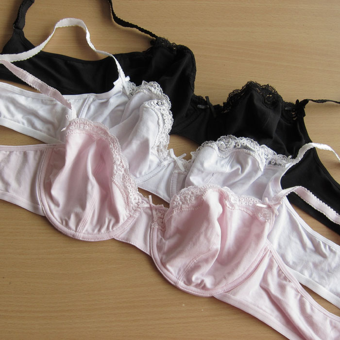 P2 100% dunnes cotton lace decoration ultra-thin bra 80e90e