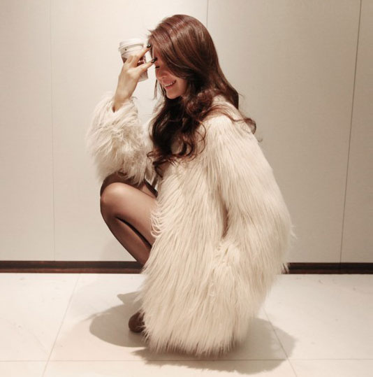 P2013 winter fur coat ladies fur coat women's medium-long outerwear