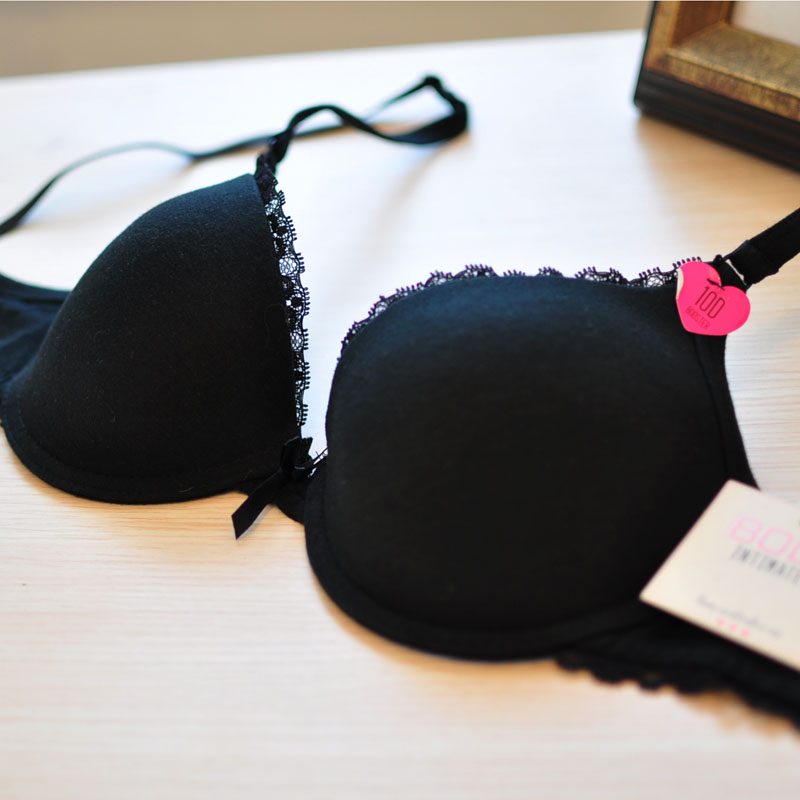 Padded cup bra female comfortable skin-friendly close-fitting underwear thinning 0.07kg