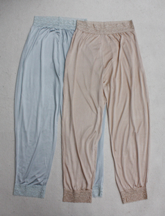 Pajama pants single pure silk knitted female legging lounge pants pajama pants g42 z3103