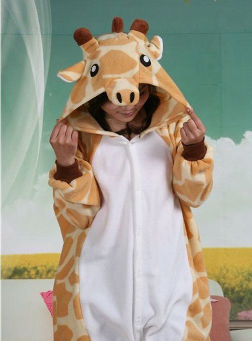 pajamas sleepcoat nightclothes giraffe Animal pajamas Conjoined twin pajamas comfortable lovely 1pcs