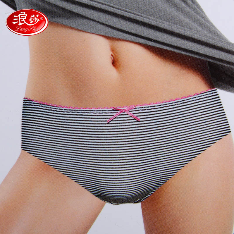 Panties female bamboo fibre bamboo fibre panties female panty mid waist LANGSHA panty trigonometric