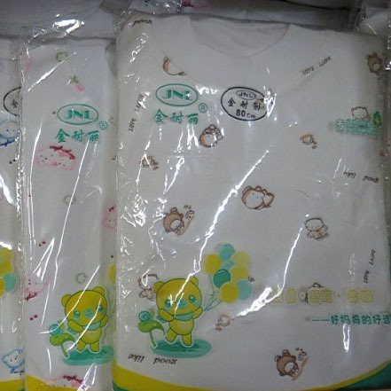 Panties underwear set white 100% cotton sweater pants sleepwear autumn underwear child male child female child