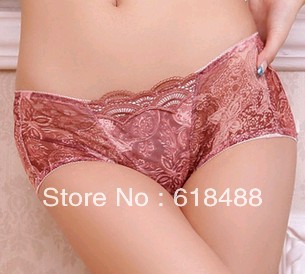 Panties women's underwear sexy embroidery lace material trigonometric underwear