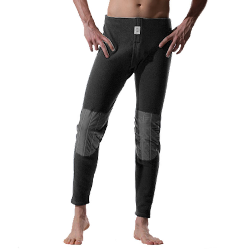 Pepsi sports warm pants male down pants thickening kneepad comfortable breathable trousers long johns trousers