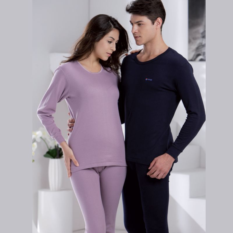 Pepsi thermal  female male lovers 100% cotton combed cotton     underwear long