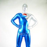 PEPSI Zentai Suits Shaper Silver And Blue Pepsi Colorful Glue All-inclusive Tights PS020