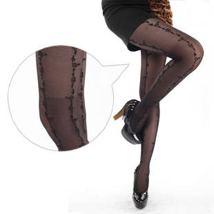 Personality mesh stockings sexy jacquard pantyhose summer female invisible socks