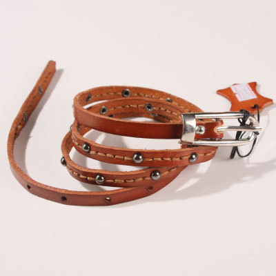 Personalized fashion genuine leather strap female brief brown chiffon casual all-match cowhide p002 thin belt