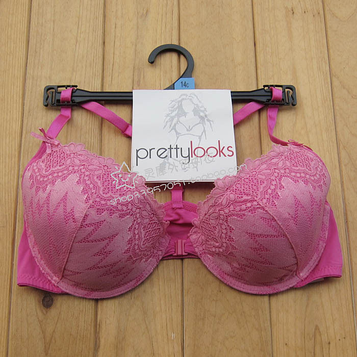 Pink lace k5 y suspenders front button bra underwear 65ab70bc