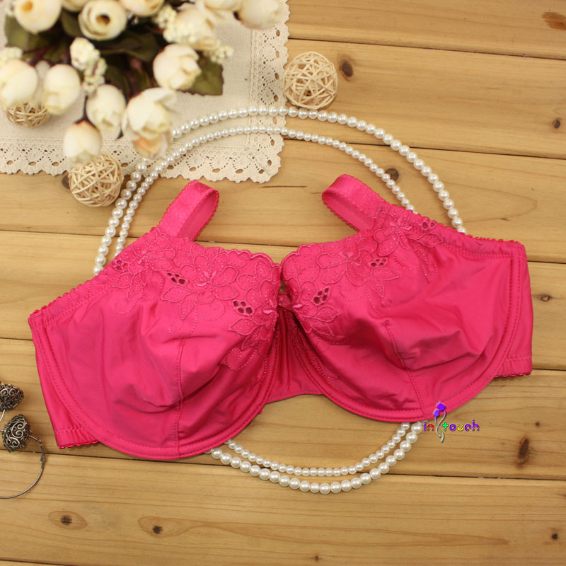 Pink ultra-thin fashion plus size underwear 75e 80d80e80g 85e85f85g 95d95e