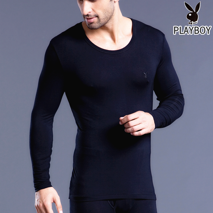 PLAYBOY male underwear modal thin thermal underwear long johns long johns set men's