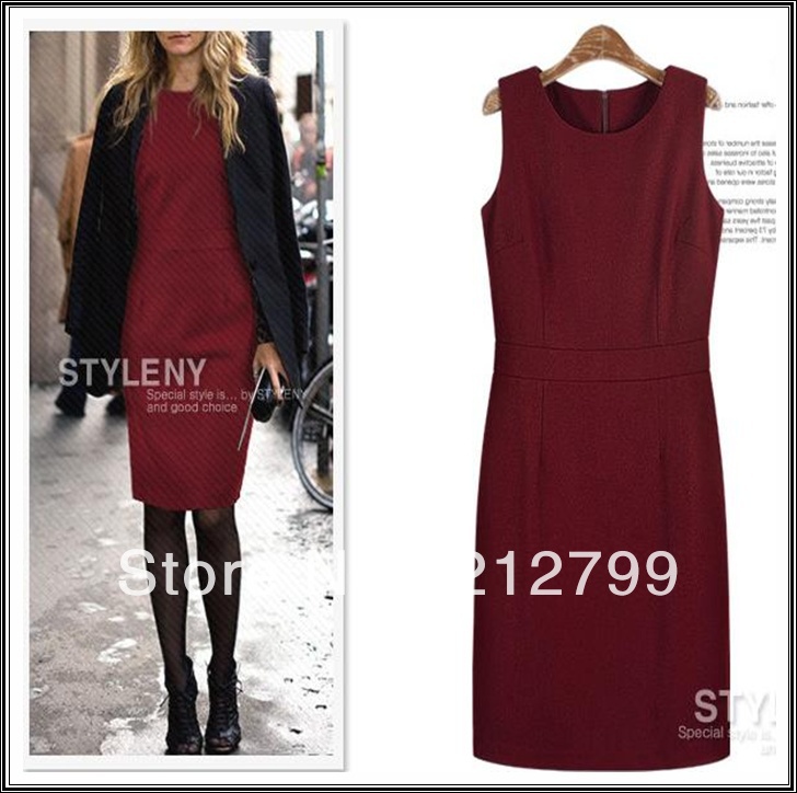 Plus size clothing 2012 autumn wool woolen one-piece dress autumn and winter tank dress slim