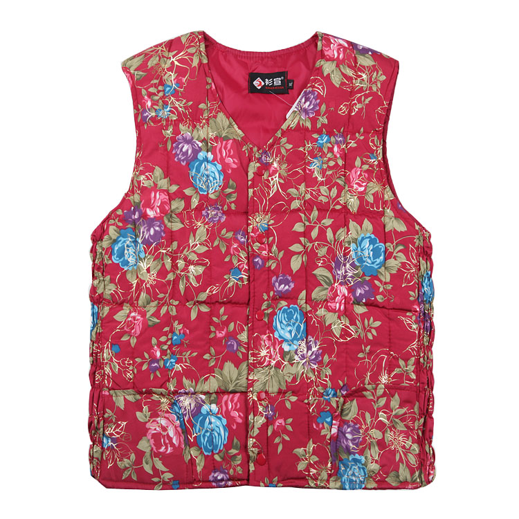 Plus size plus size women's down vest down vest quinquagenarian bronzier down waistcoat