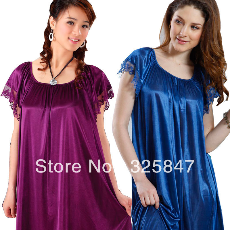 plus size sleepwear/ nightgown plus size/ nightgown viscose plus size /plus size female sleepwear dress