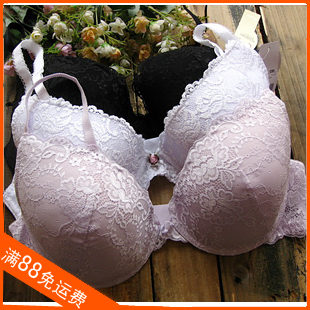 Plus size underwear with wire plus size bra lace soft