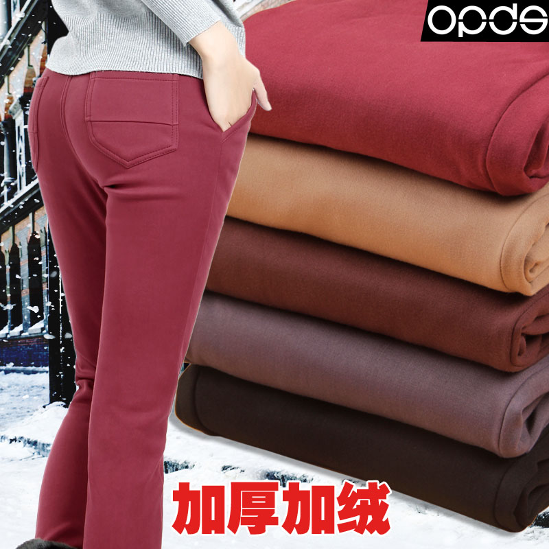 Plus velvet thickening pencil pants 2013 spring elastic legging plus size pants