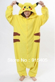 Pokemon Pikachu Japan Anime Jumpsuit Pajamas Clothing Costume Cosplay