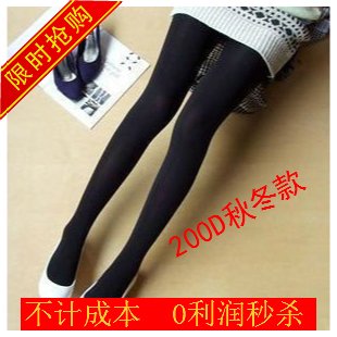 Pola silk Autumn and Winter 200D velvet pantyhose warm socks backing socks wholesale 10pcs/lot free shipping