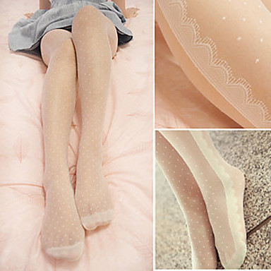 Polka Dot Wave Lace Full Body Pantyhose