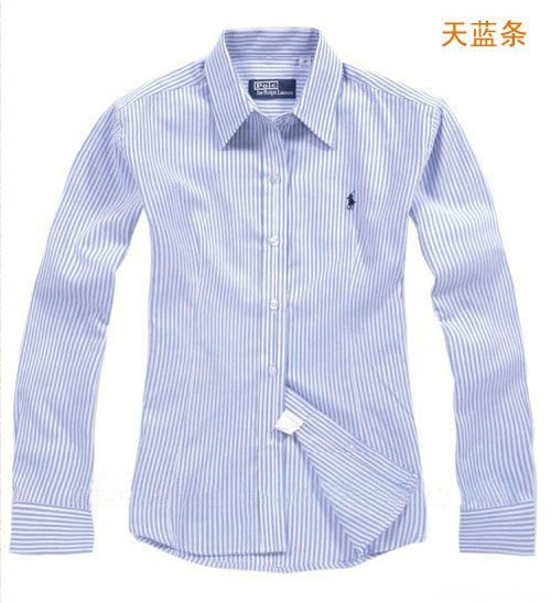 Polo women's shirt long-sleeve slim shirt plus size plus size formal tooling all-match shirt