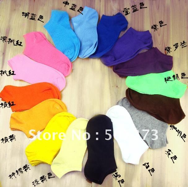 Popular lovely color cotton socks Boat shape stockings on sale cheap price good quality factory offer