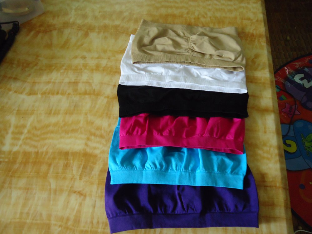 popular production Seamless Tube top Bra tube top without padding various of color 2pcs 5.2USD