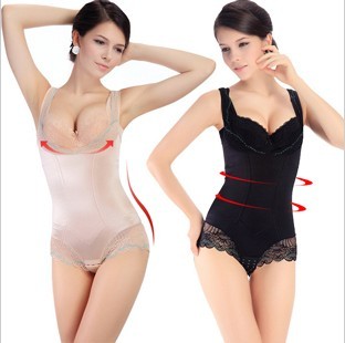 Powerful comfortable seamless nanograss breathable abdomen drawing slimming clothes beauty care clothing 3 one piece shaper