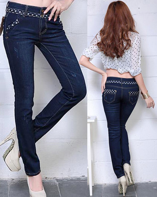 Prettifier polka dot pencil jeans 5