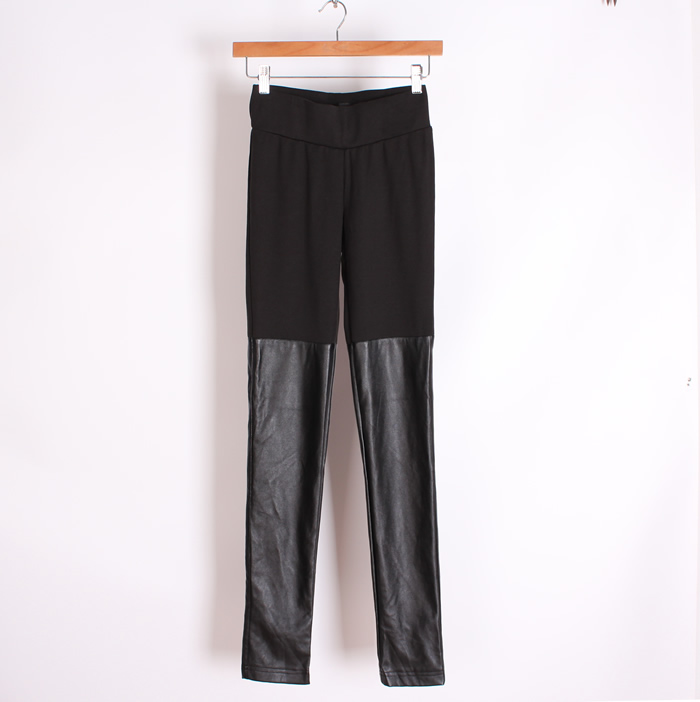 Price of cabbage lengthen female plus velvet legging skinny pants leather pants tight skinny pants b15-2-3