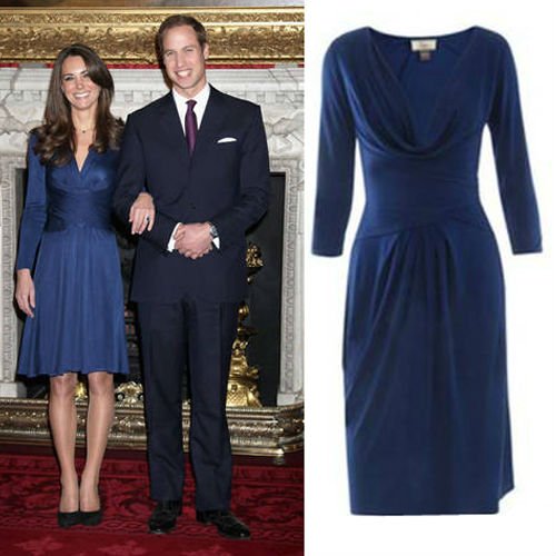 Princess Kate office lady skirt dress 2011 Hot sale new style great qulity!kate middleton dress Bule dresses!